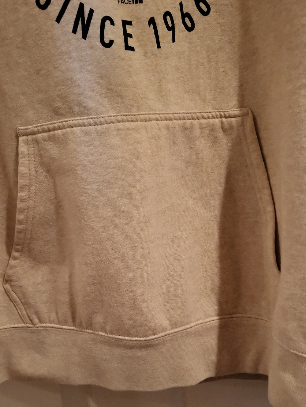 The North Face Men's Beige Graphic Pullover Hoodie Sweatshirt Size XL